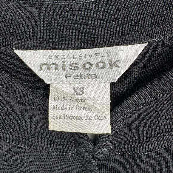 Exclusively Misook Asian Toggle Clasp Tunic Women's Size XS Petite Black‎ - Picture 9 of 11